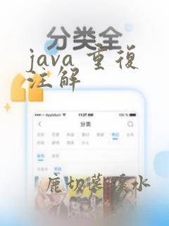 java 重复注解