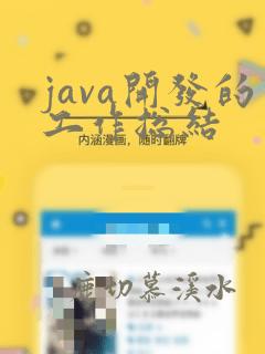 java开发的工作总结