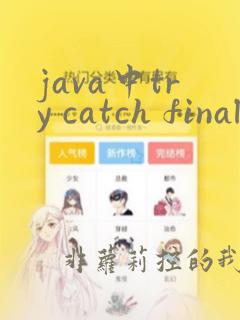 java中try catch finally用法