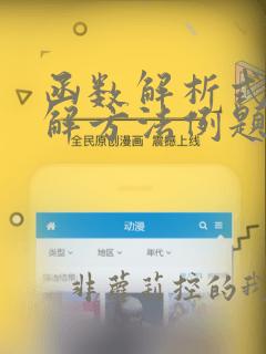 函数解析式的求解方法例题