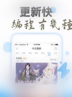 编程有几种类型