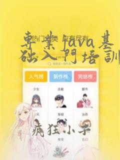 专业java基础入门培训机构