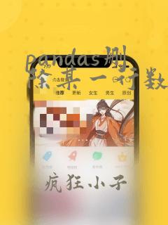 pandas删除某一行数据