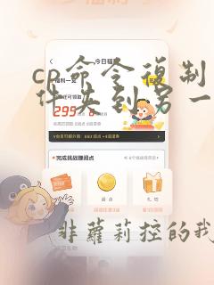 cp命令复制文件夹到另一个文件夹