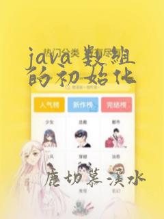java 数组的初始化