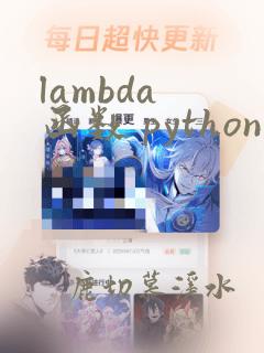 lambda 函数 python
