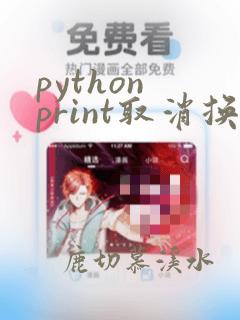 python print取消换行