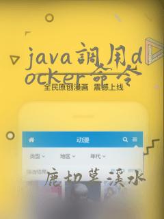 java调用docker命令