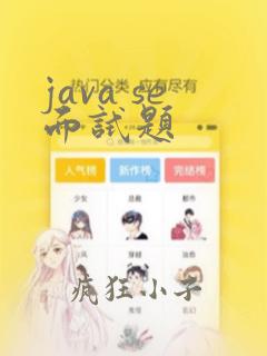 java se面试题