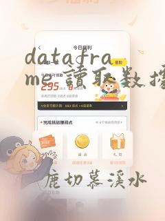 dataframe 读取数据