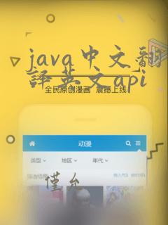 java中文翻译英文api