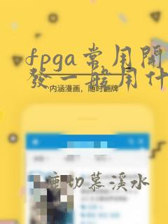 fpga常用开发一般用什么软件