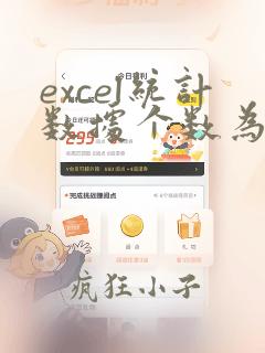 excel统计数据个数为零
