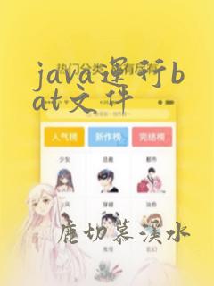 java运行bat文件