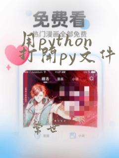 用python打开py文件