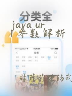 java url 参数解析