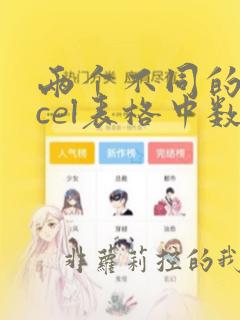 两个不同的excel表格中数据对应