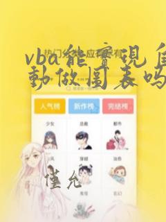 vba能实现自动做图表吗