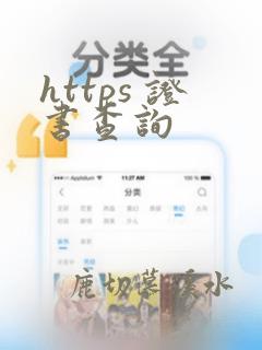 https 证书查询