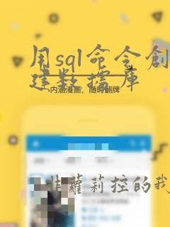 用sql命令创建数据库