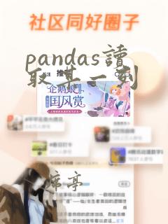 pandas读取某一列