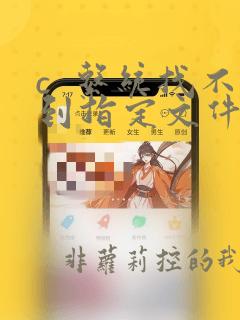 c 系统找不到指定文件