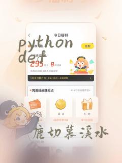 python def