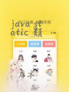java static 类