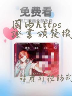 国内https证书颁发机构