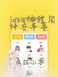 java编程用什么平台