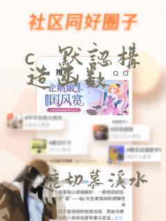 c   默认构造函数
