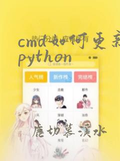 cmd如何更新python