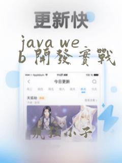 java web 开发实战