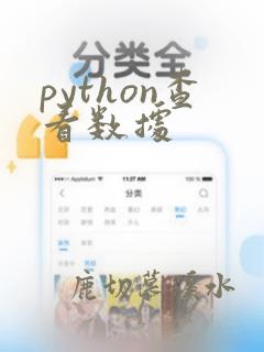 python查看数据