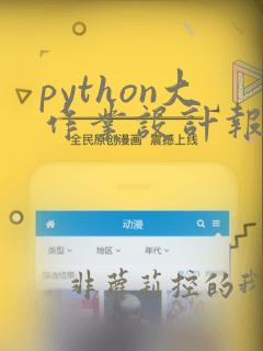 python大作业设计报告