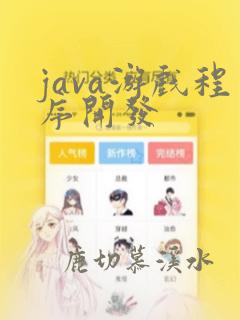 java游戏程序开发