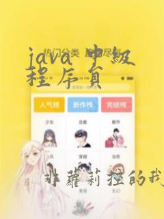 java 中级程序员