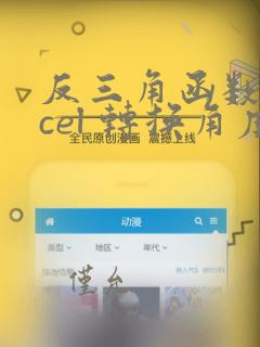 反三角函数excel 转换角度