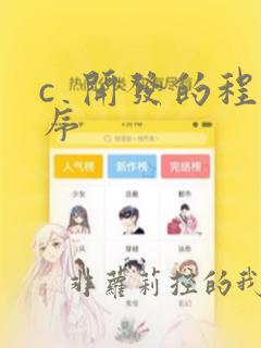 c  开发的程序