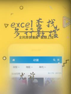 excel查找多行数据