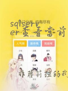 sqlserver查看当前连接数