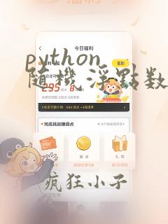 python 随机浮点数