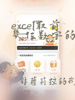 excel取前几位数字的函数