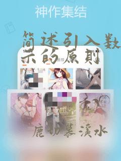 简述引入数据表示的原则