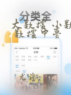 大数据 小数据 数据中台