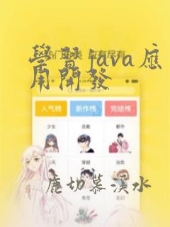学习java应用开发