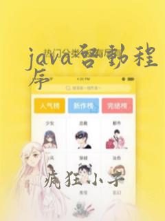 java启动程序