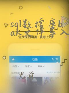 sql数据库bak文件导入