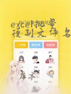 excel批量复制文件名称