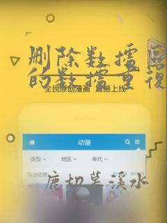 删除数据区域中的数据重复项